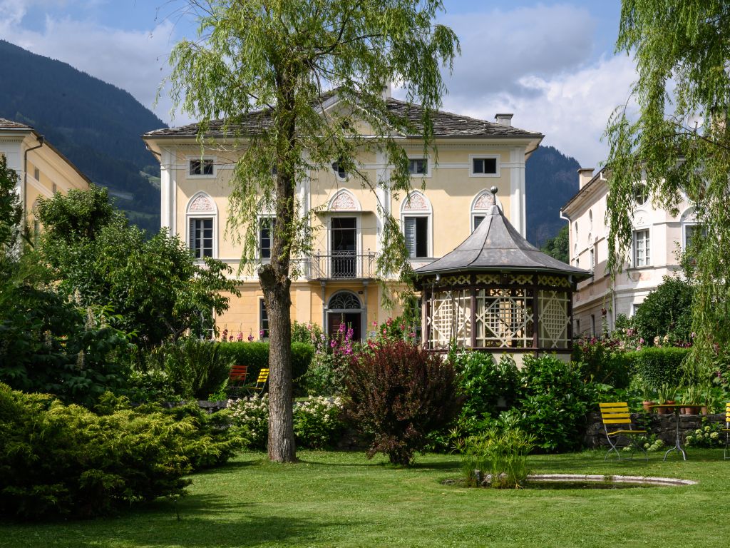 Poschiavo historische Gärten und Palazzi erbaut von den zurückgekehrten Auswanderer, einzigartig